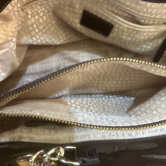 Kate Spade Animal Print Shoulder Bag Brown and Ivory - Picture 13 of 14